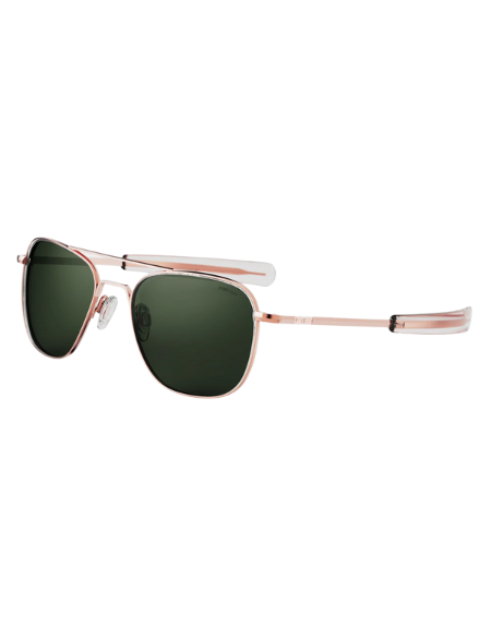 Randolph Aviator 55 Rose Gold con lente verde clásico