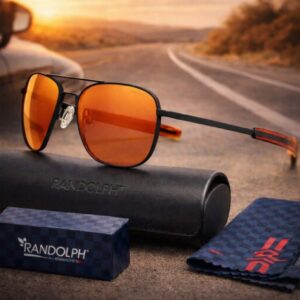 Aviator Lente RedLine con Montura Negro Mate - Colección DriveWorks